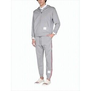 Thom Browne Slim Fit Jogger Pants With Tricolor Side Stripes - NWT